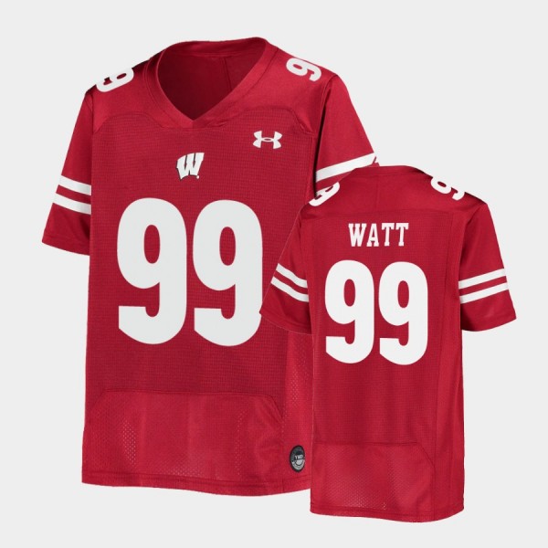 Wisconsin Badgers Under Armour Red #99 NFLPA Licensed JJ Watt Replica  Football Jersey